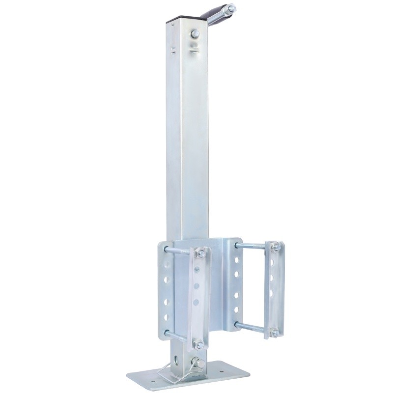 Heavy Duty Trailer Jack, Fixed Mount Jack w/Drop Leg, 28.6 in 2500 Lbs