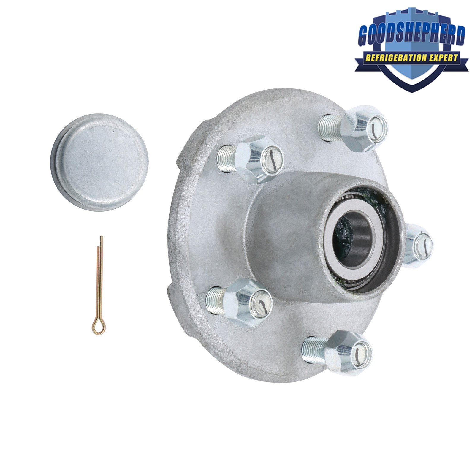 5 on 4.5″ Trailer Galvanized Wheel Hub Bearing Kit Pre-Greased For 2000 lbs Axle