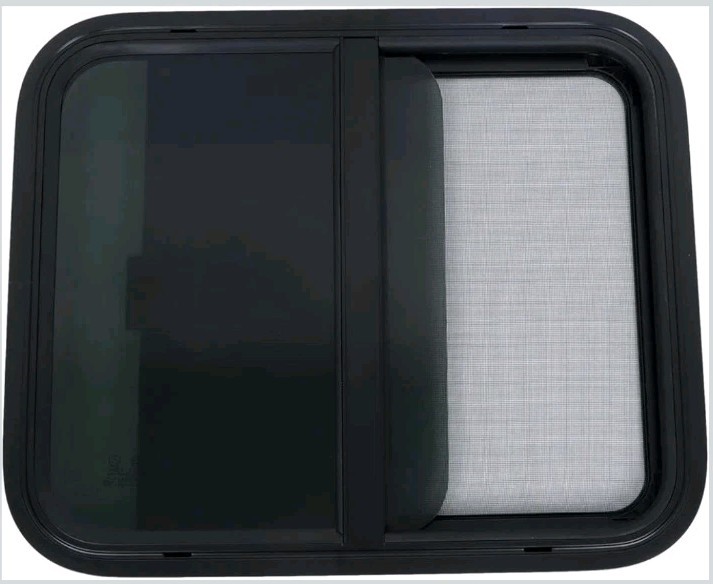 24×20 RV Camper Horizontal Sliding Window Multiple Wall Thicknesses Bug Screen
