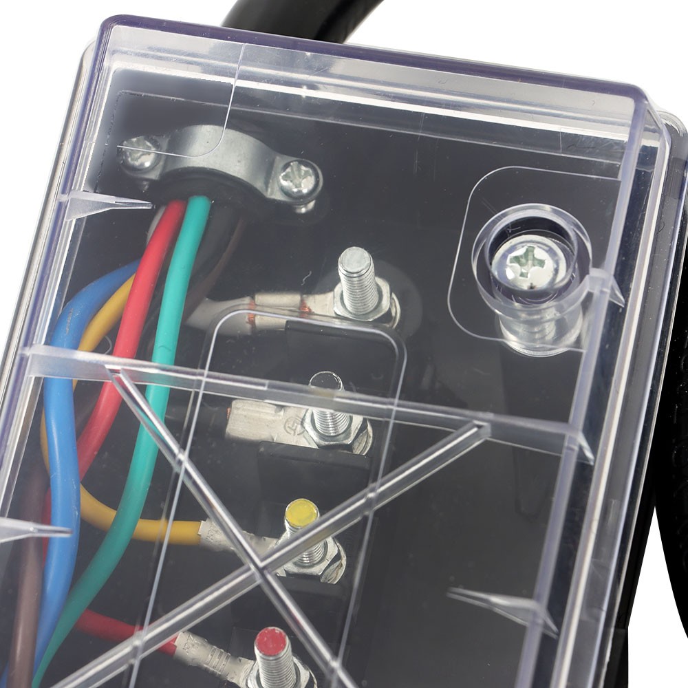 6FT RV Trailer 7 Way Trailer Cable with 7 Pin Plug & 7 Gang Junction Box