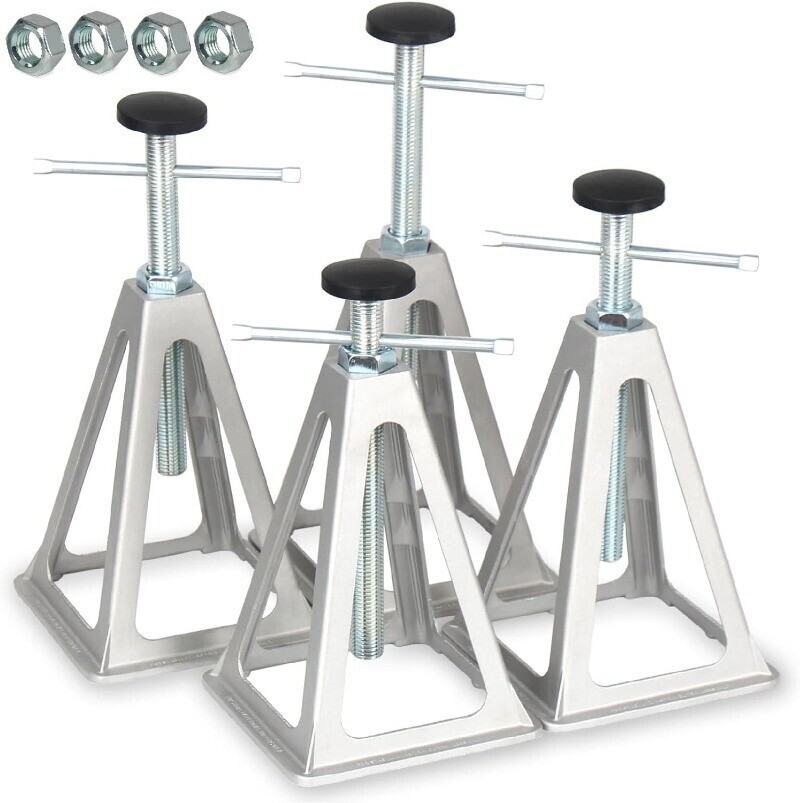 RV Stabilizer Jacks Stack Jack Stands Camper Travel Trailer w/ Additional Screw