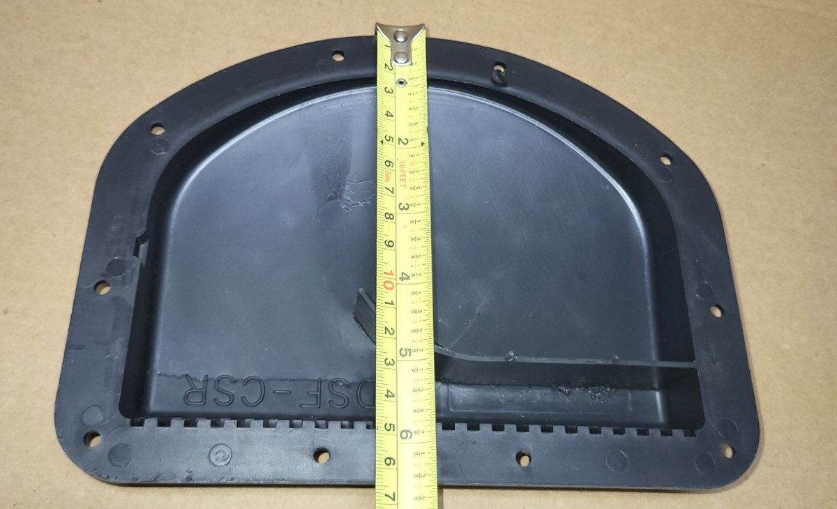 Lot of 2 Black Side Wall Forced Air Vent Cowl Exterior Trailer Camper RV DSF-CSR