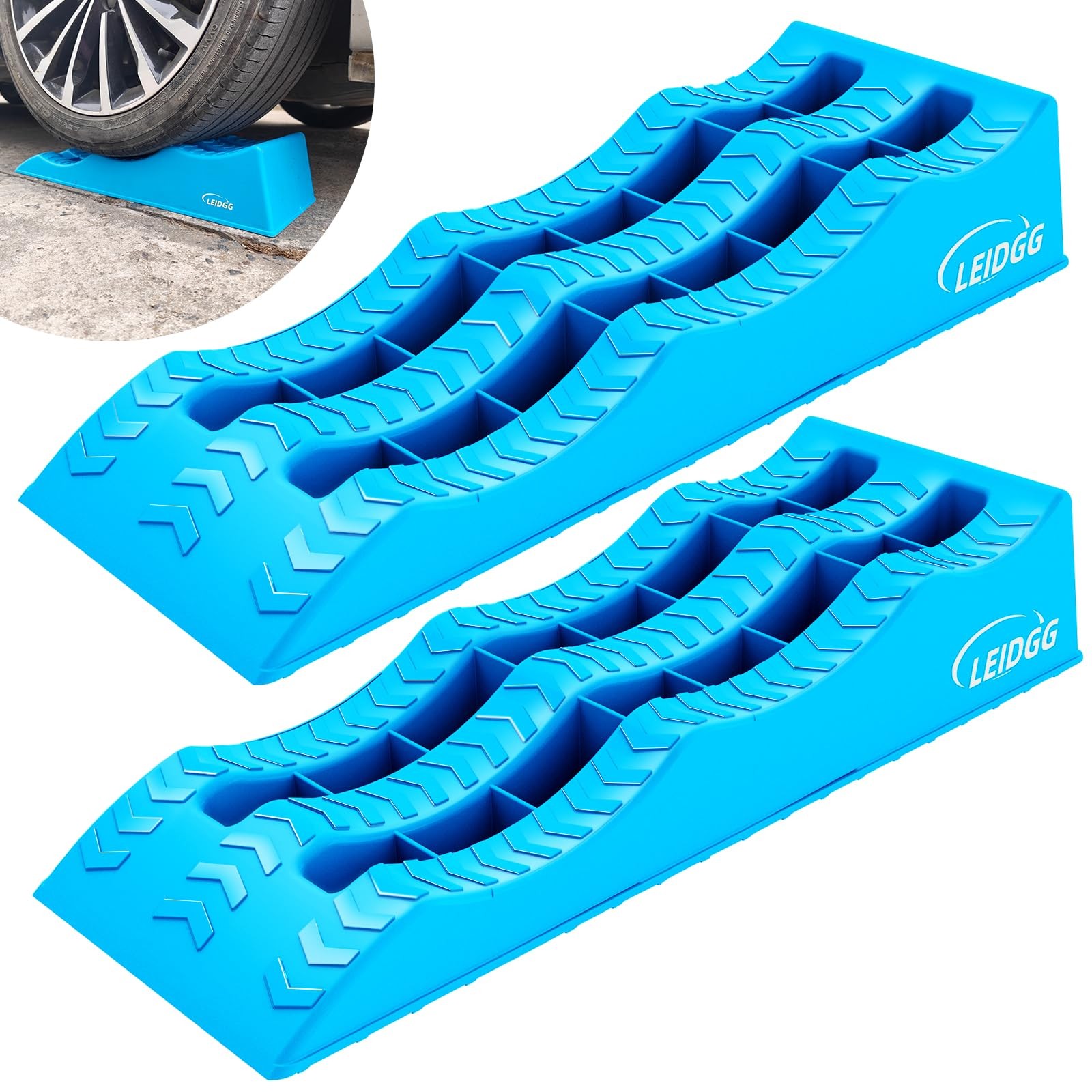 3Tier HeavyDuty RV Leveling Ramps Adjustable AntiSkid Blocks for Vehicles