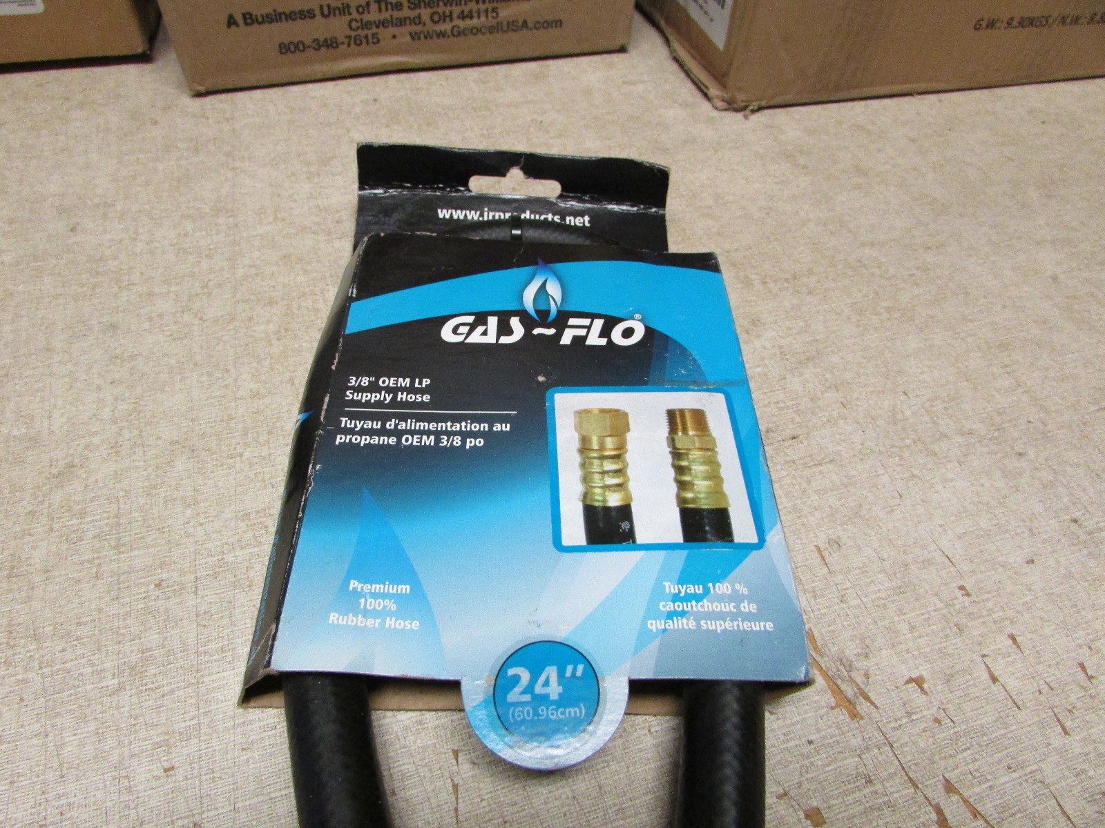 2Ft RV Propane LP Supply Hose 3/8″ Female SAE & 3/8″ Male Pipe End 24″