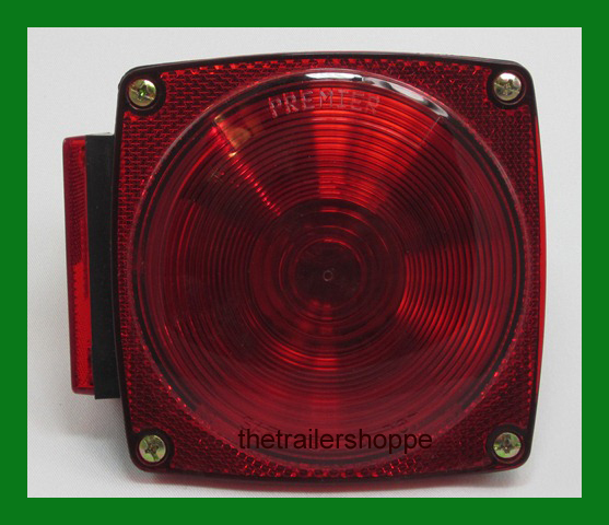 440 STT Incandescent RED Light Stop Turn Tail License Truck Trailer -Left Side