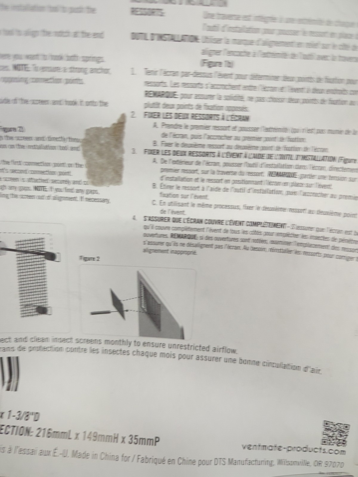 Ventmate 68297 Insect Screen