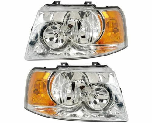 NATIONAL RV DOLPHIN 2006 2007 2008 PAIR HEADLIGHTS HEAD LIGHTS LAMPS FRONT RV