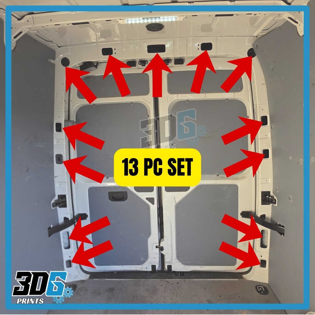 VW Crafter 2017 onwards – C Pillar & Top Interior Covers Trims Van – 13 PC