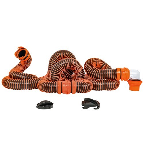 CAMCO RHINOEXTREME 20′ SEWER HOSE KIT W/ 4 IN 1 ELBOW 39867