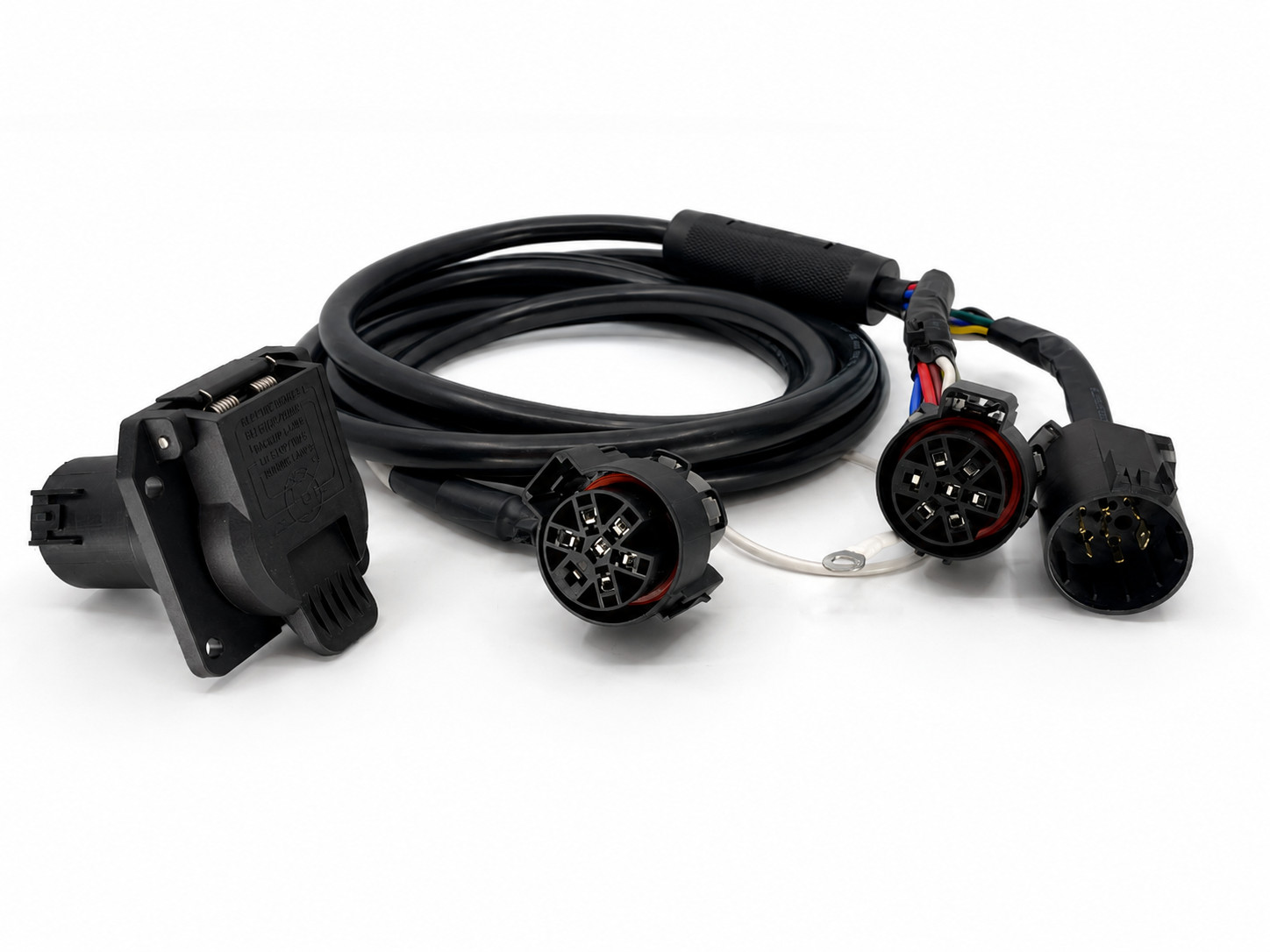 Gooseneck / 5th Wheel Extension Harness (7 Ft) & Receiver – Kit