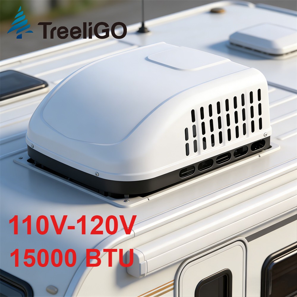 Treeligo 110V 1.5K BTU Rooftop Air Conditioner Non-ducted AC Unit for Cooling