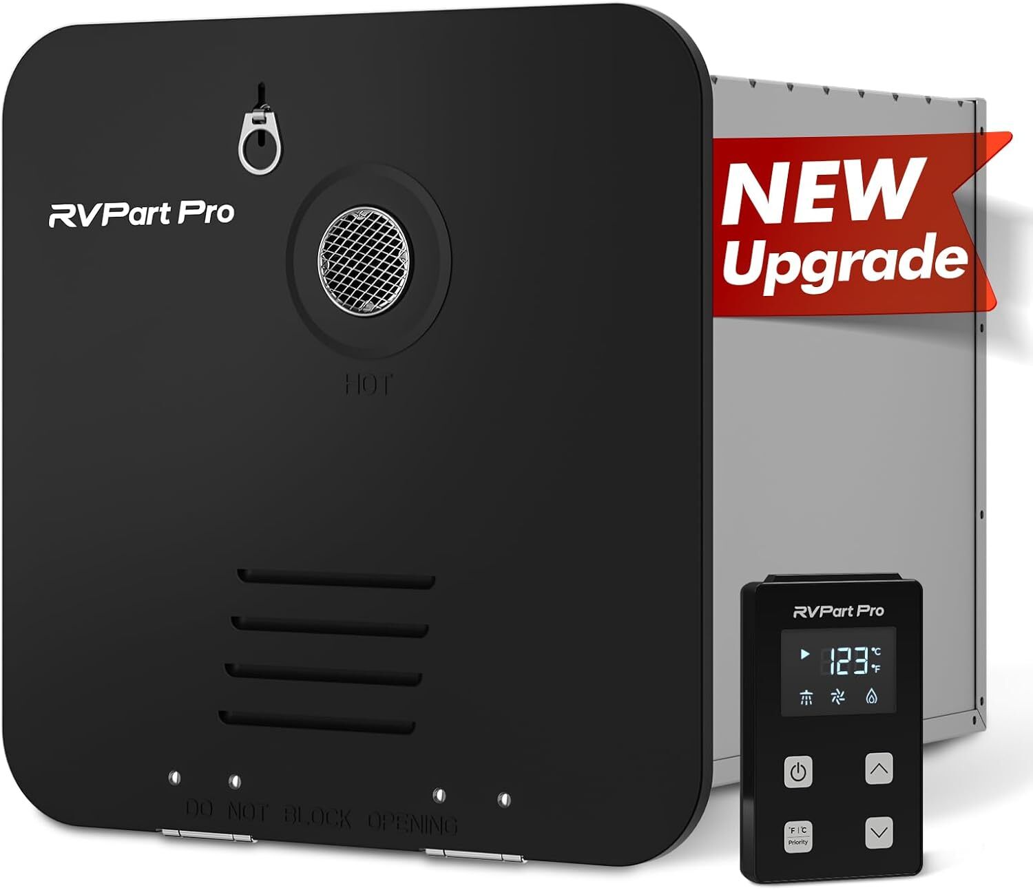 RV Tankless Water Heater with Controller & 15″x15″ Door, 60,000 BTU Water Heater