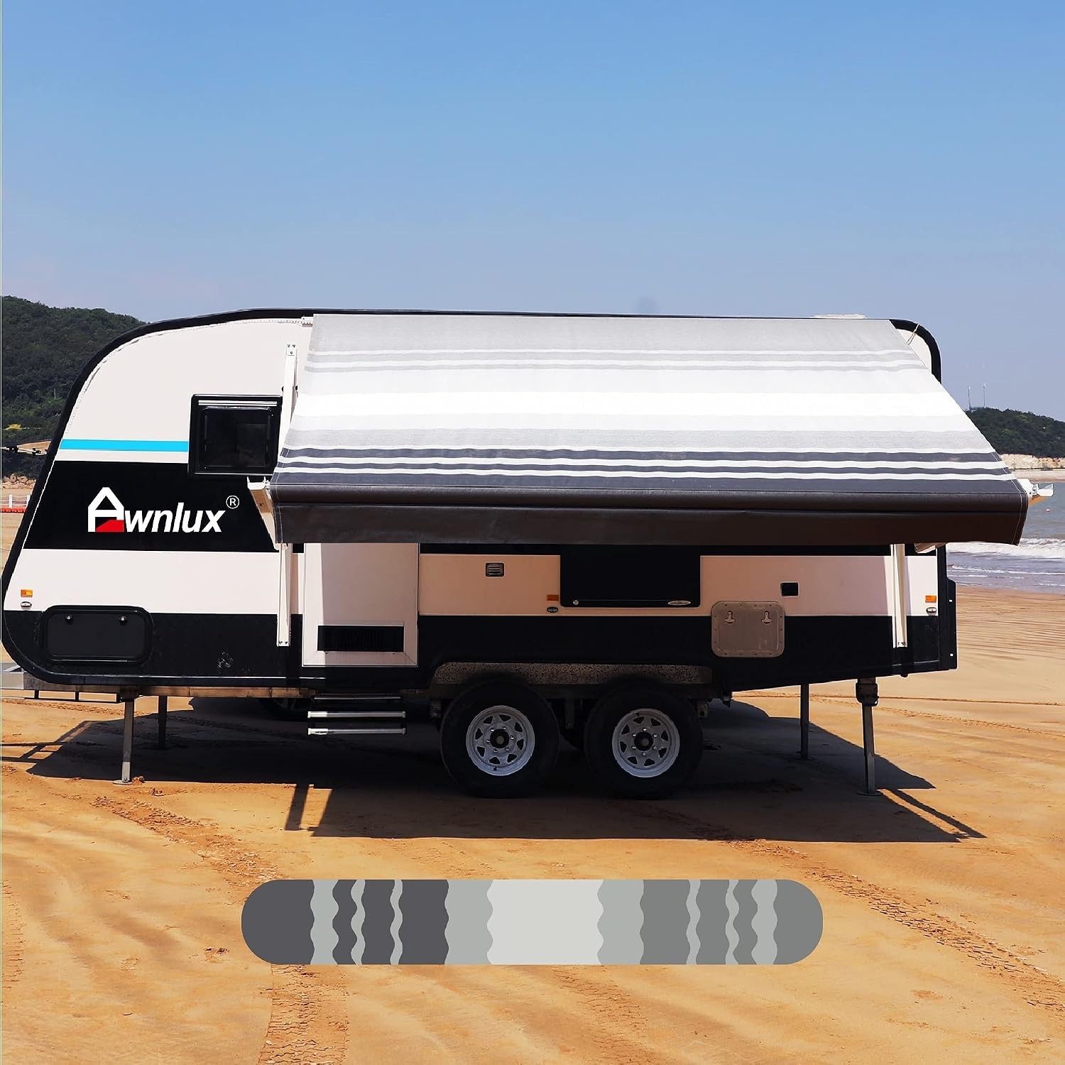 Universal Fit RV Awning Replacement Shade Screen – Waterproof 16’2″ x 8′ Fabric