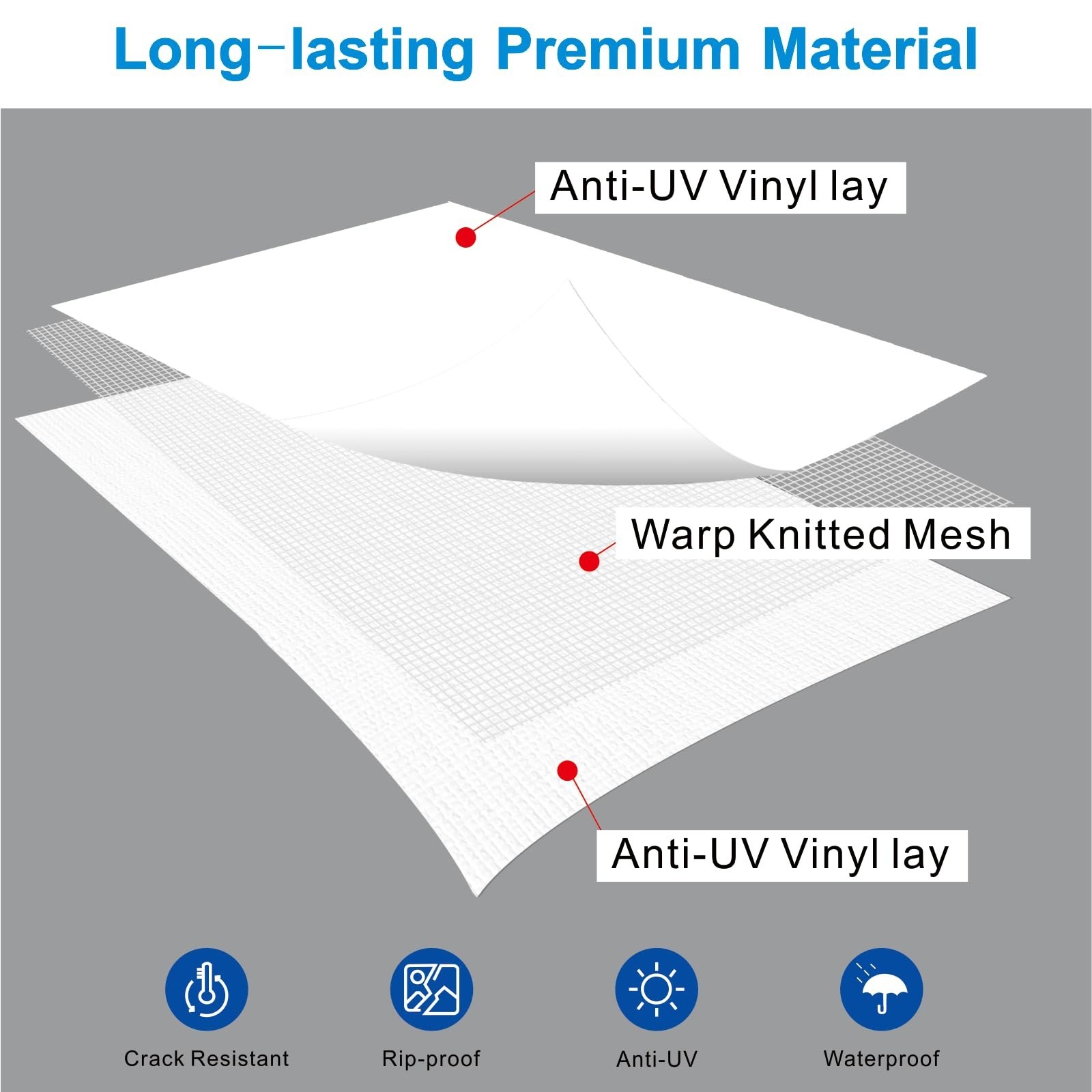 Universal RV Slide Out Awning Fabric Replacement for 5th Wheel & Travel Trailers