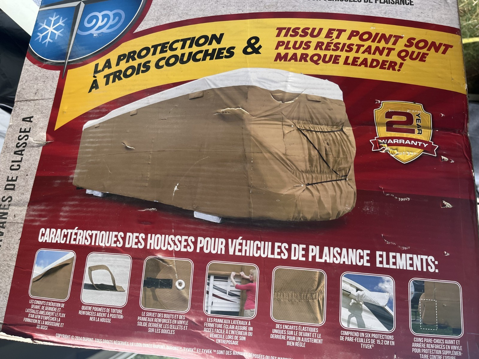 Elements Premium All-Climate RV Cover, Class A, 37.1′ Up To 40′ & #69268 NEW