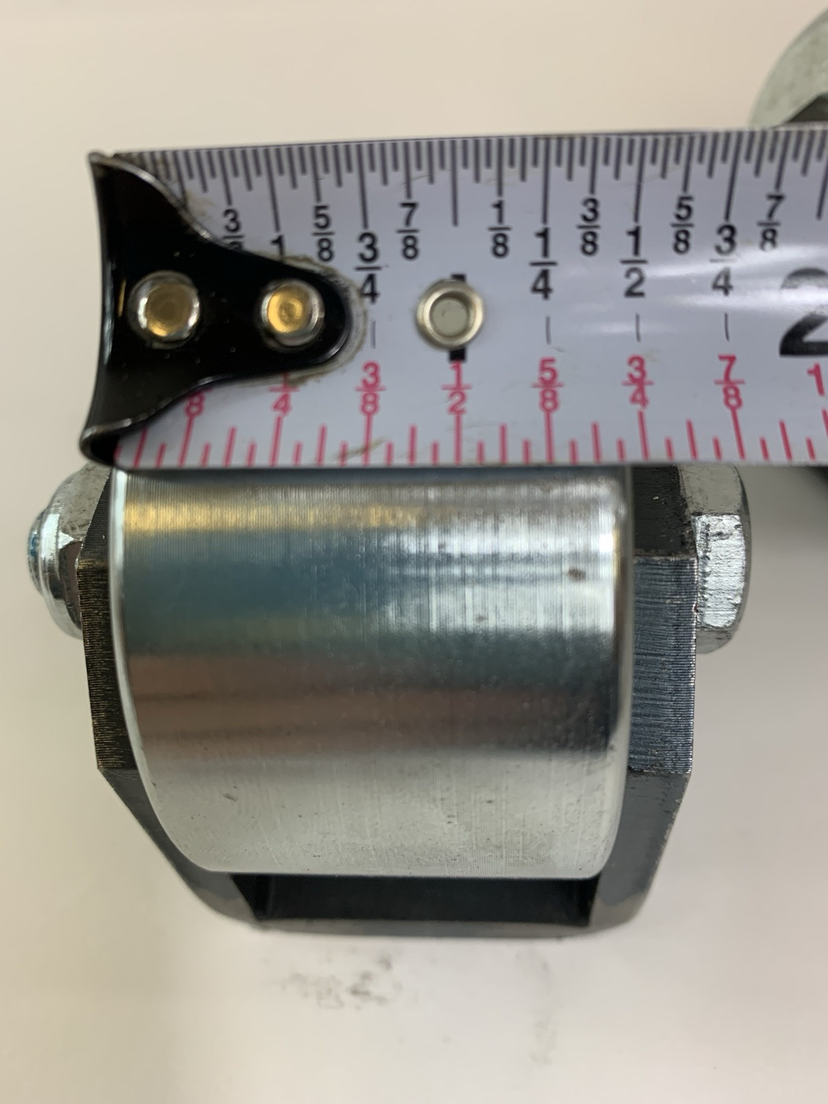 Two x 1.5 inch wide RV Skid Steel Roller Weld On Wheel For RV, trailer