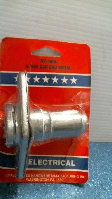US Hardware RV Electrical 6 Way Car End Metal (RV-495C) FS