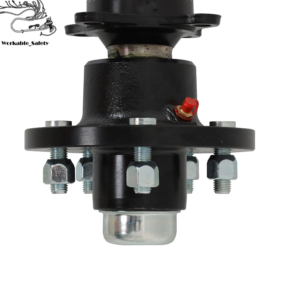 3.5K Trailer Axle For Trailer Cargo Dump RV 5 lug Utility Axle 3500lbs Boat Axle