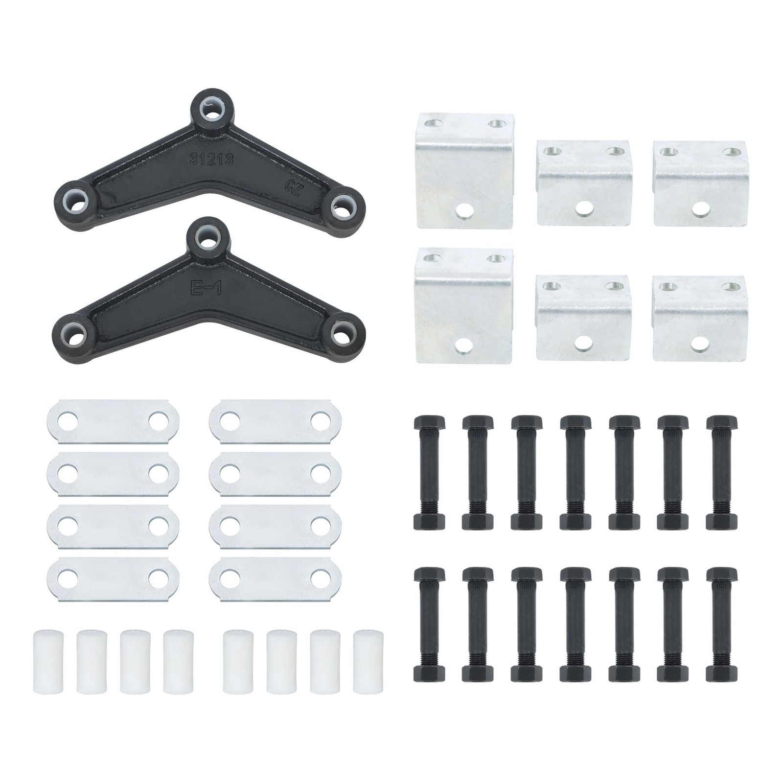 5000lbs Tandem Trailer Axle Suspension Kit Leaf 2500lbs Double Eye Spring/Hanger