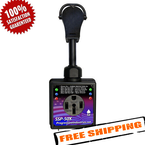 PROGRESSIVE INDUSTRIES SSP-50X 50Amp Portable RV Smart Surge Protector