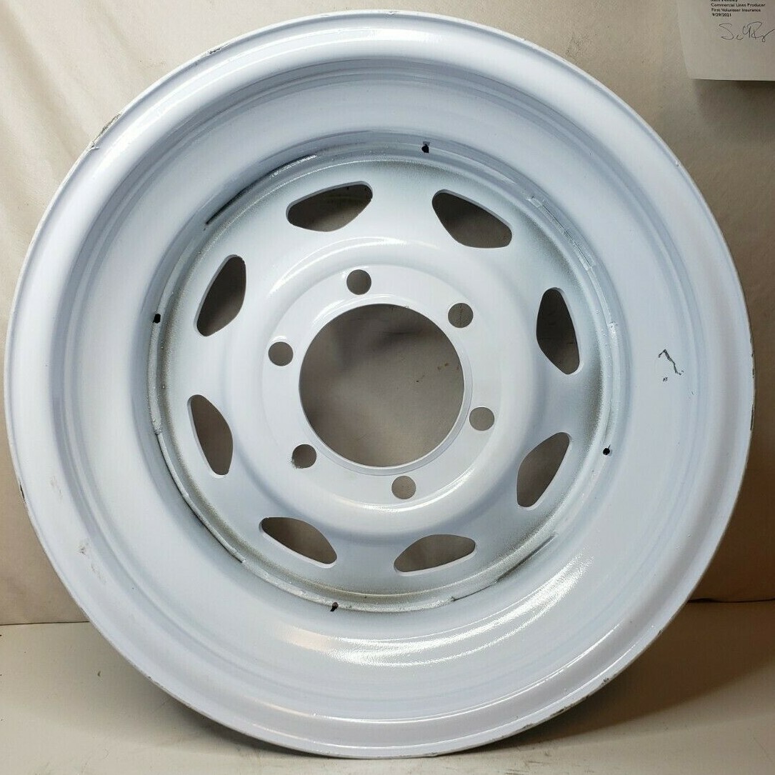 15″ 15×6 6/5.5 RIM WHEEL Boat Utility low boy Stock Farm Marine Trailer 6-Hole