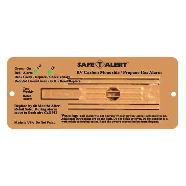 Safe-T-Alert 35-742-BR 35 Series Brown Flush Mount CO/LP Gas Alarm
