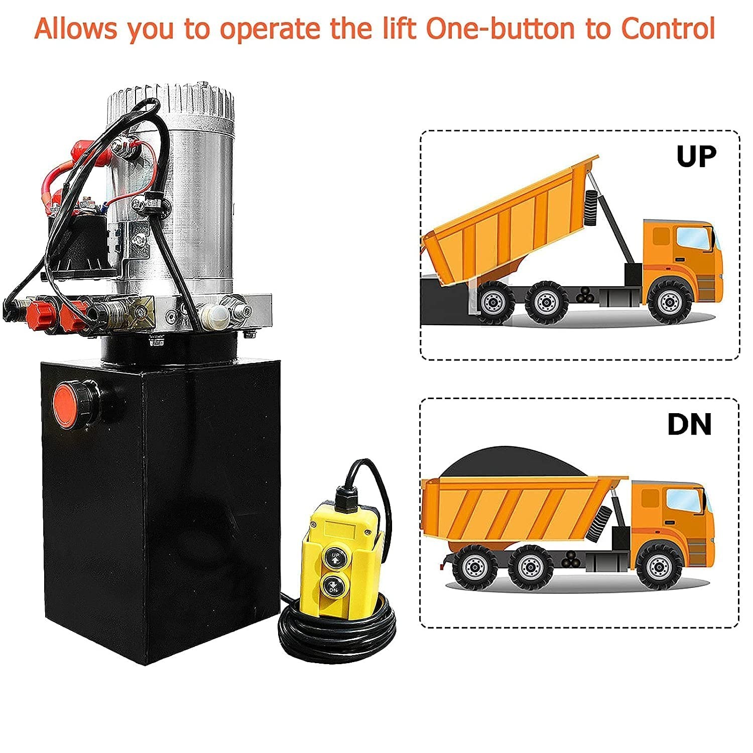 4 Wire Dump Trailer Remote Control Switch – 12V DC for Hydraulic Pump Efficiency