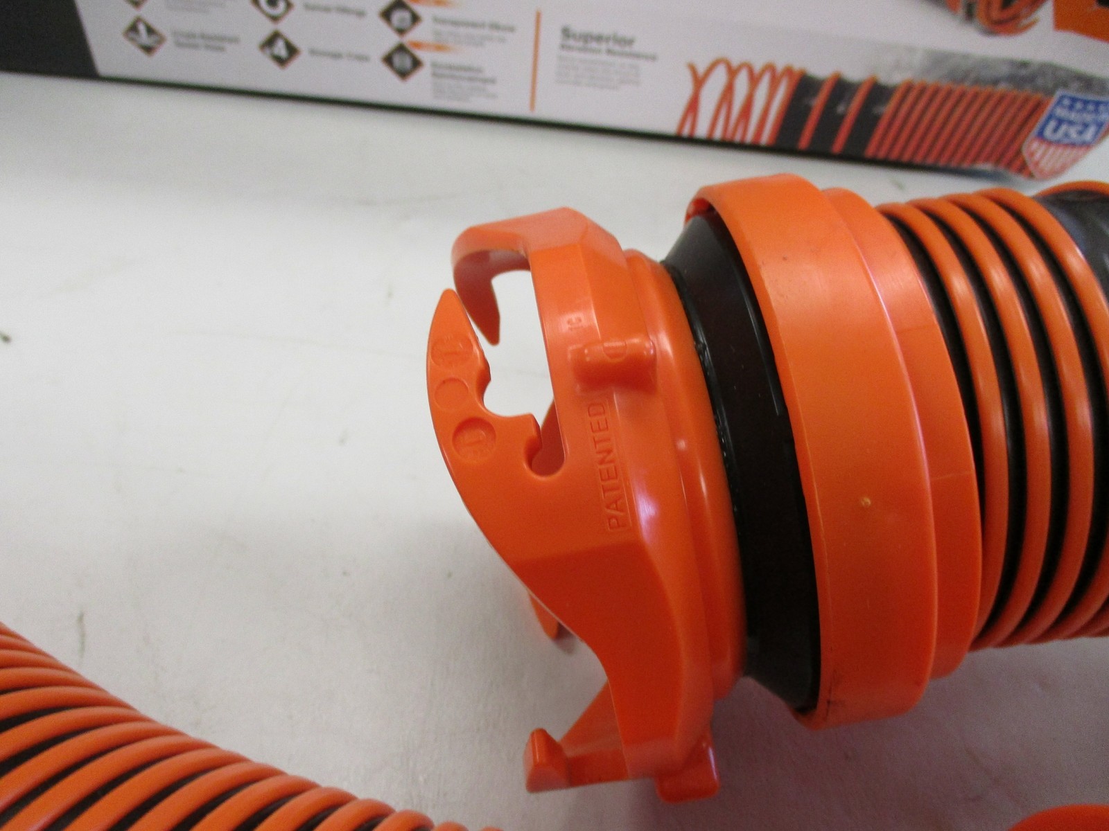 RHINO RV SEWER HOSE KIT 15 FOOT BLACK & ORANGE RV CAMPER