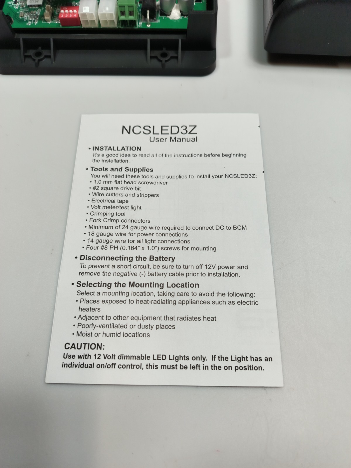 NEW ASA Electronics *IN COMMAND light dimming module NCSLED3Z for systems 2019+