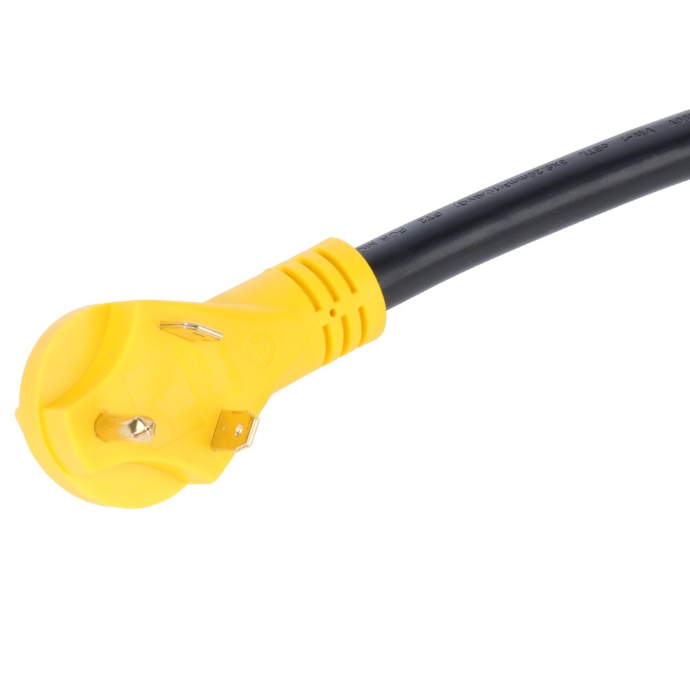 30 Amp Male to (2) 15 amp Female Receptacle RV Y split Power Cord Adapter