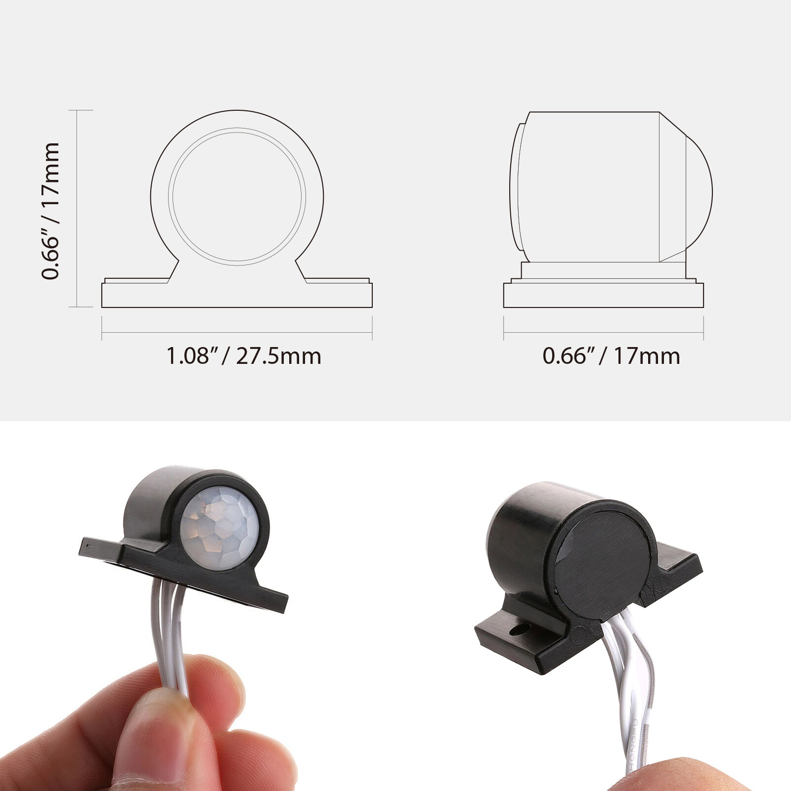 12V DC Infrared Motion Sensor Automatic Light Switch for 12V RV LED light Camper