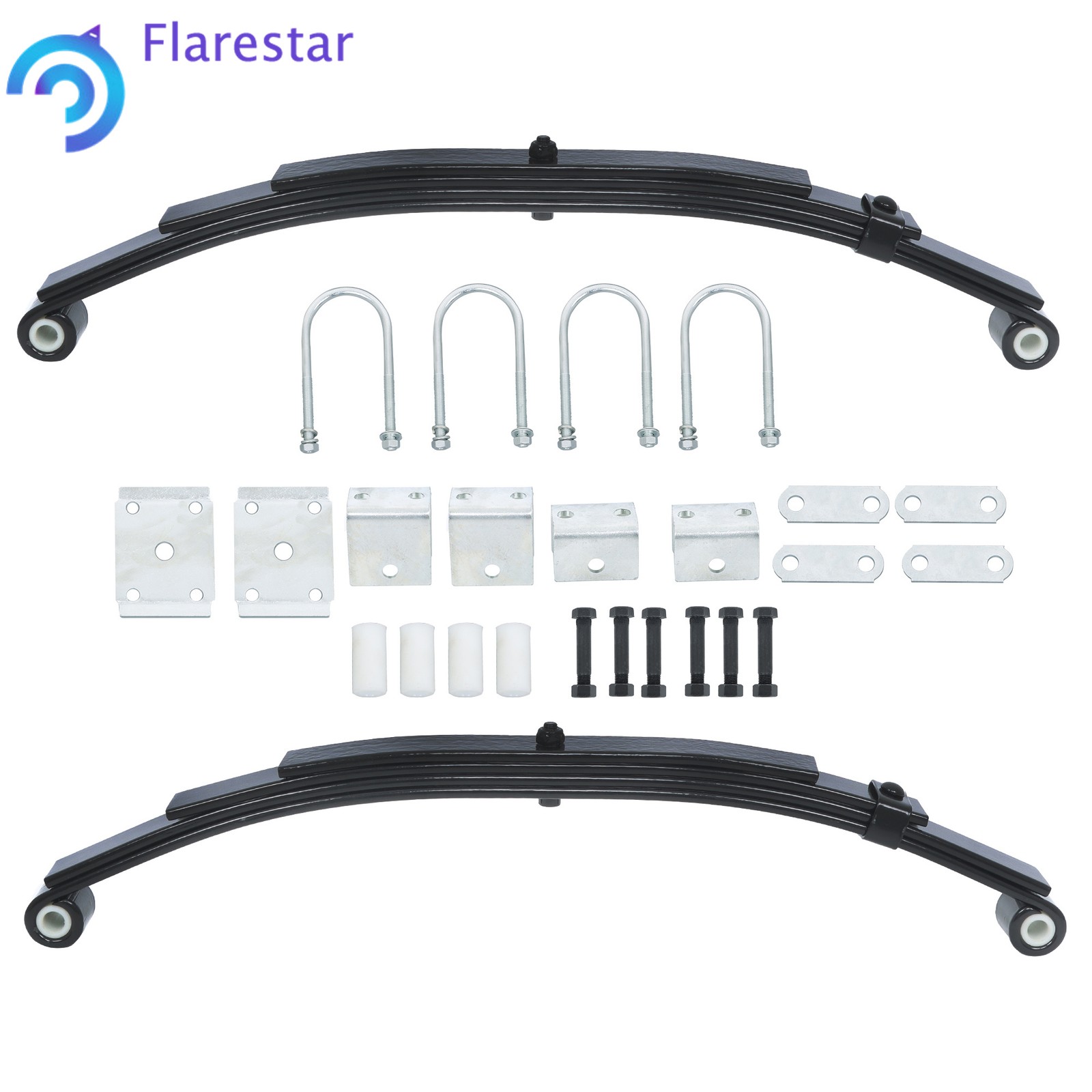 2500lbs 4 leaves Trailer Double Eye 5000lbs Single Trailer Axle Suspension Kit