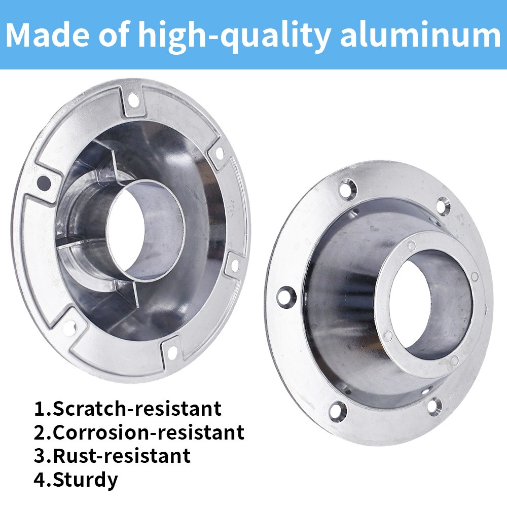 2Pcs Car Table Base Mount RV Dinette Table and Floor Mount Base 6 Mount Aluminum