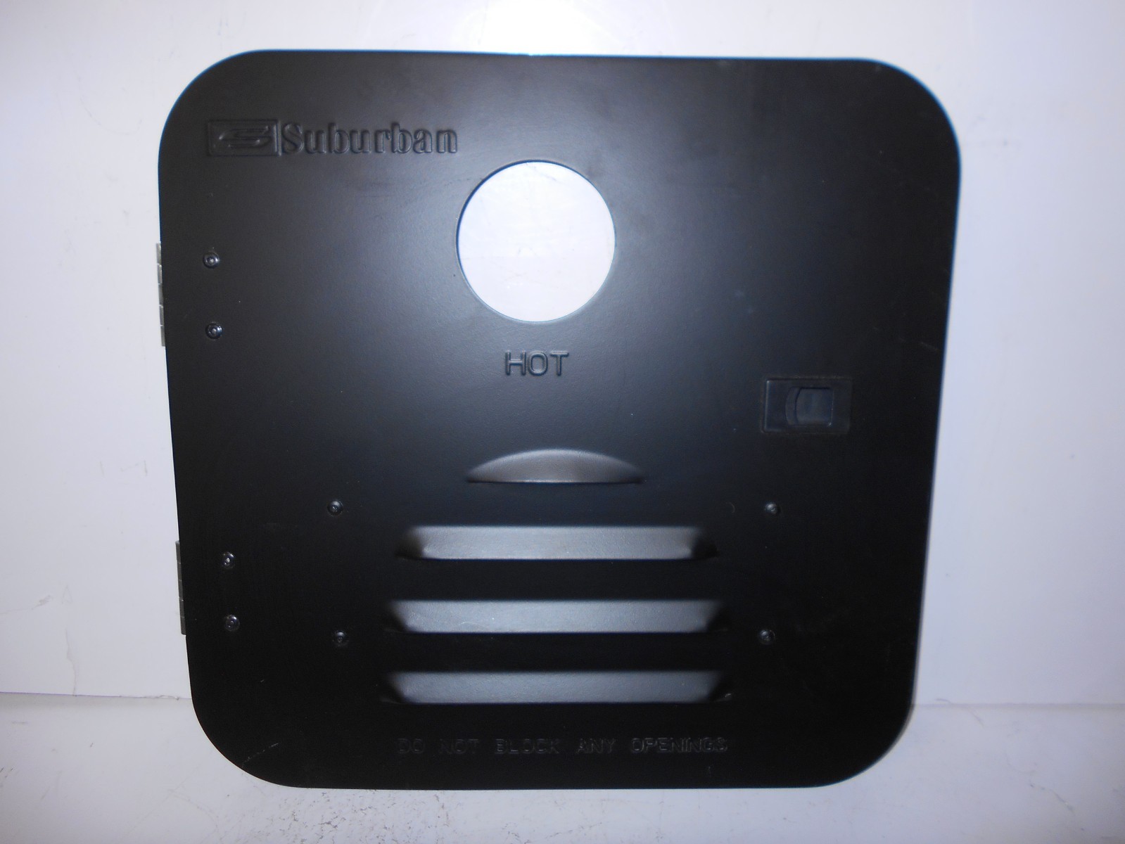 *SUBURBAN 2.4GPM TANKLESS GAS ON DEMAND WATER HEATER DOOR BLACK FREE SHIPPING*22