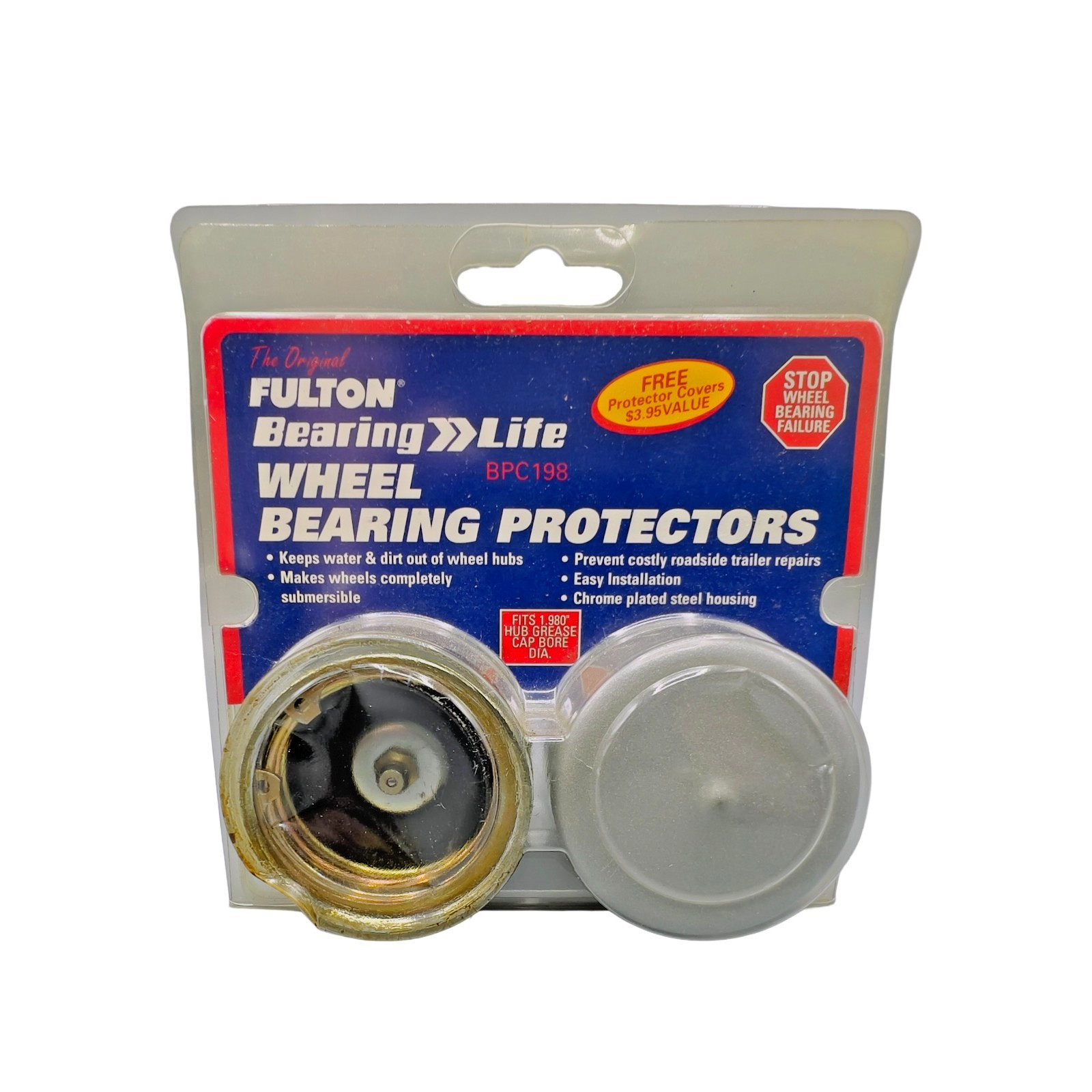 Fulton Trailer Wheel Bearing Protector, 1.980 Inch Diameter, w/ Dust Cover