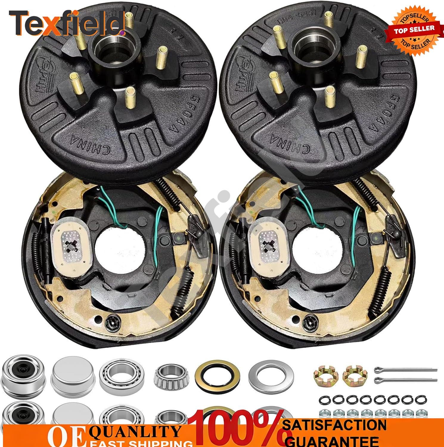 Fits 3500lb Axle Manual Adjusting 5-5″ Trailer Hub Drum Kits & Electric Brakes