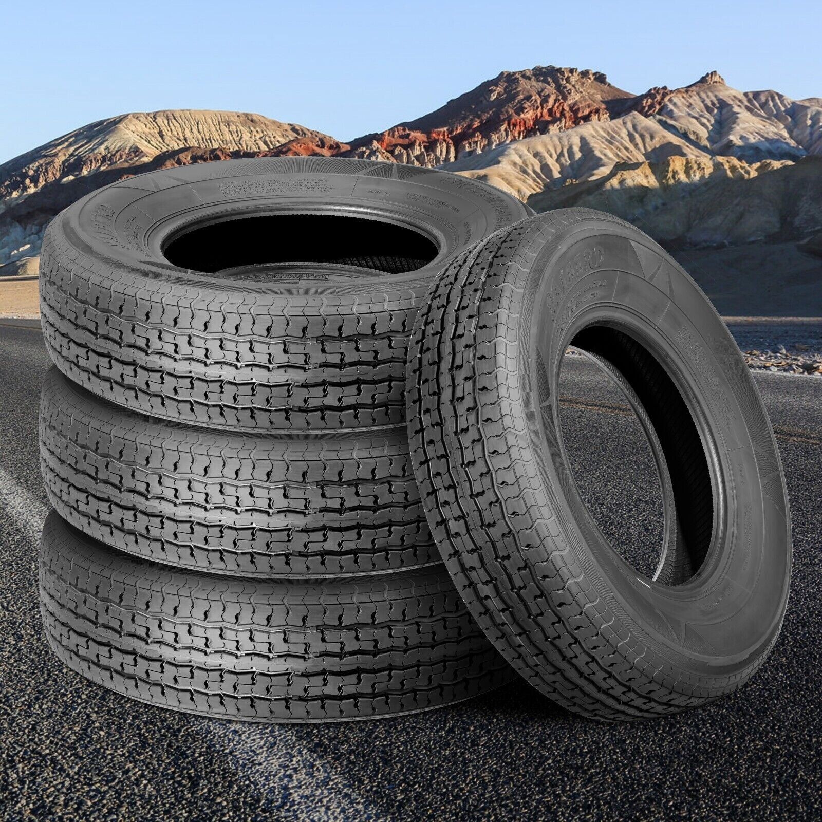 4 Packs 175 80 13 Trailer Tires st175/80r13 Radial 8PR 175 80 13 Reinforced Side