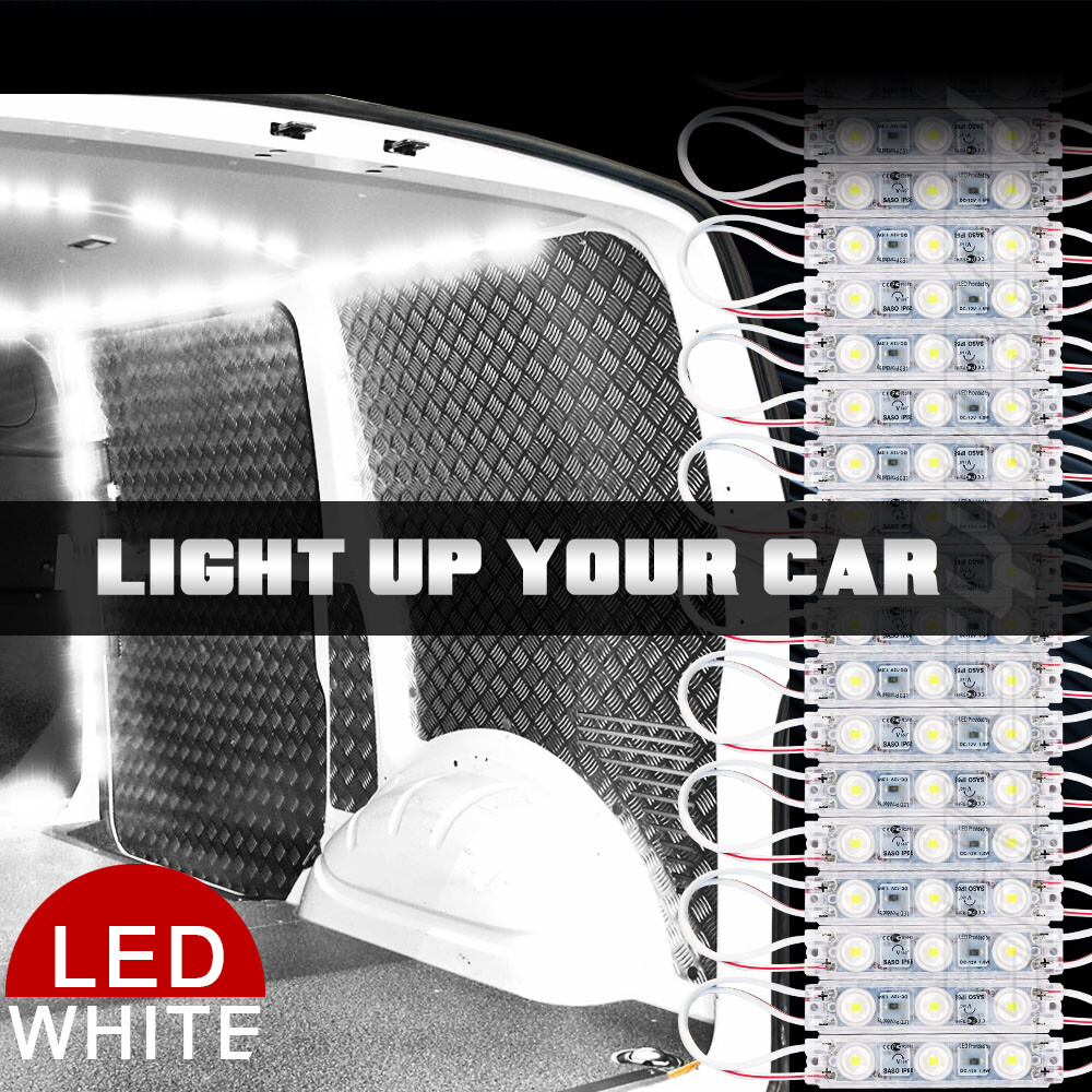 10X Waterproof Truck Cargo Bed Pickup LED Light Pod Strip Kit Blue