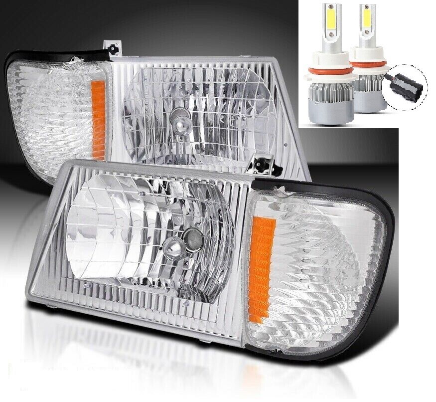 R-VISION TRAIL LITE 2003 2004 CHROME LED HEADLIGHTS HEAD LIGHT SIGNAL RV