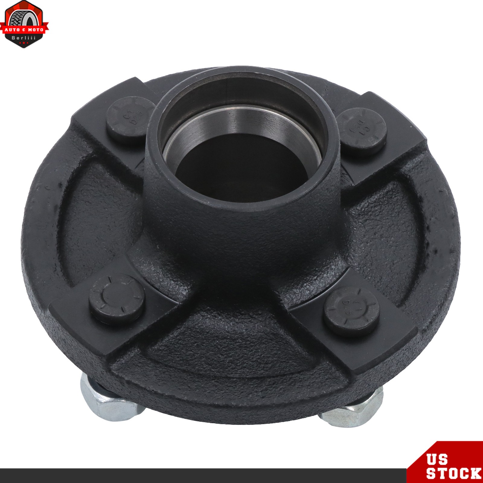 Trailer Wheel Bearings Hub Kits 4 on 4” Bolt For 2000lbs 1-1/16″ Spindle Axles