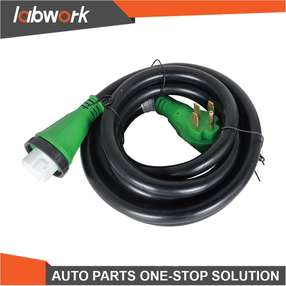Labwork 15FT 50Amp RV Power Extension Cord With LED and Twist Lock NEMA 14-50P