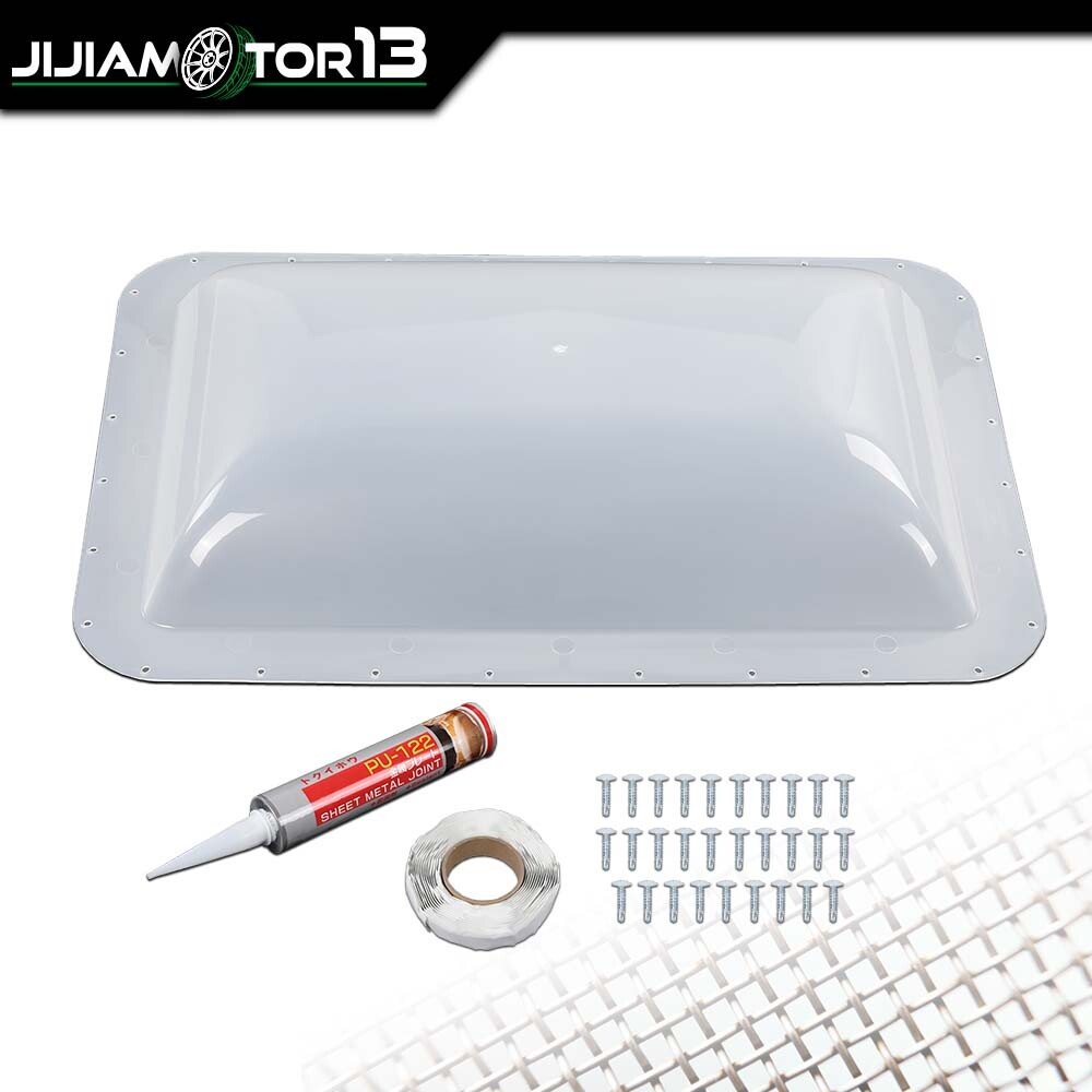 RV Skylight Cover Exterior 17.8″X 25.8″X 4.5″ White Camper Skylight Plastic
