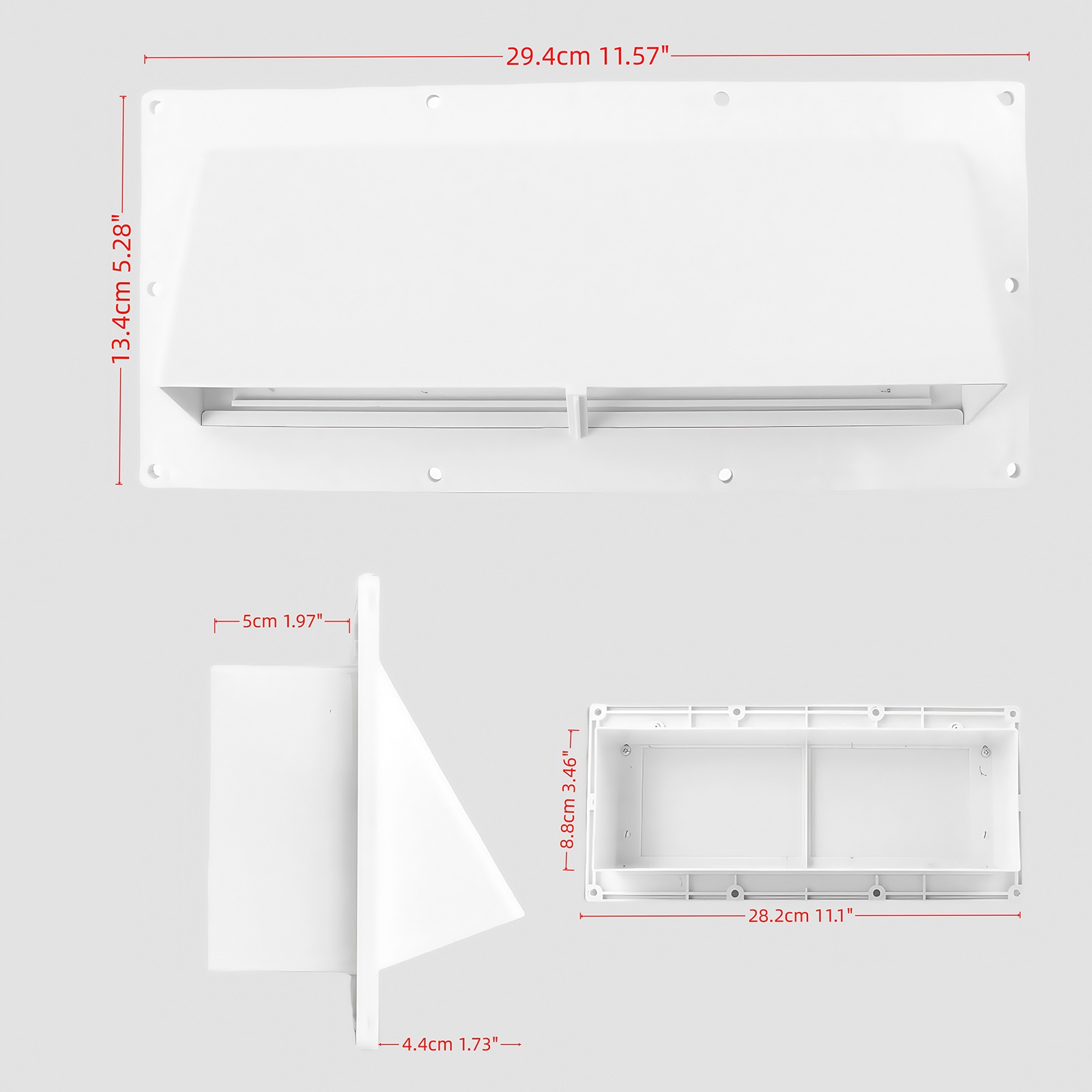 Heavy Duty ABS Plastic Range Hood Vent – Weatherproof for Mobile Homes/RVs