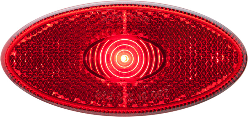 (1) Optronics MCL0030RBB surface mount marker/clearance light with gasket 2 wire