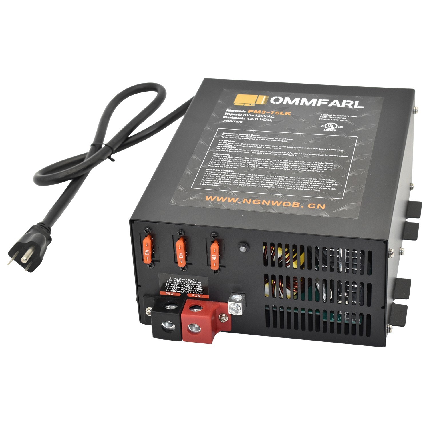 PM3-75LK 75 Amp power Converter/Charger for RV AC 110v To DC 12v converter