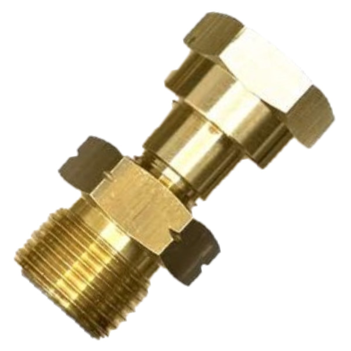 LPG 1.5 M Pipe, SWIVEL W20 RH Fitting And 22mm Clip On Type Gas Bottle Adapter