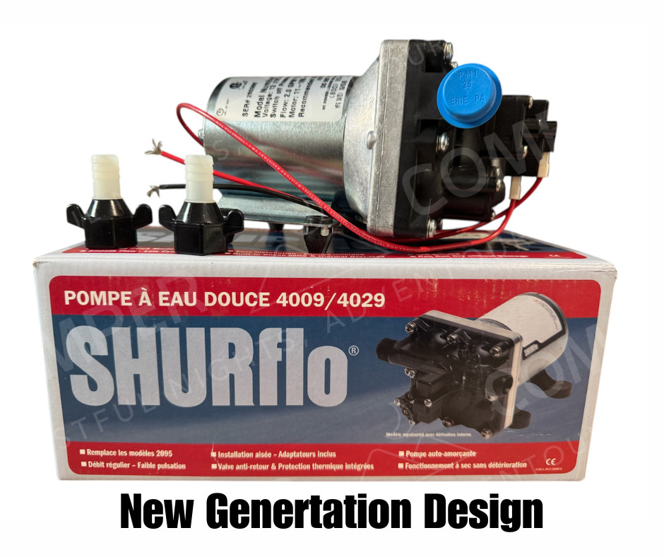 Shurflo Campervan 12v 7L 20PSI Water Pump Built-In Accumulator Quiet High Flow