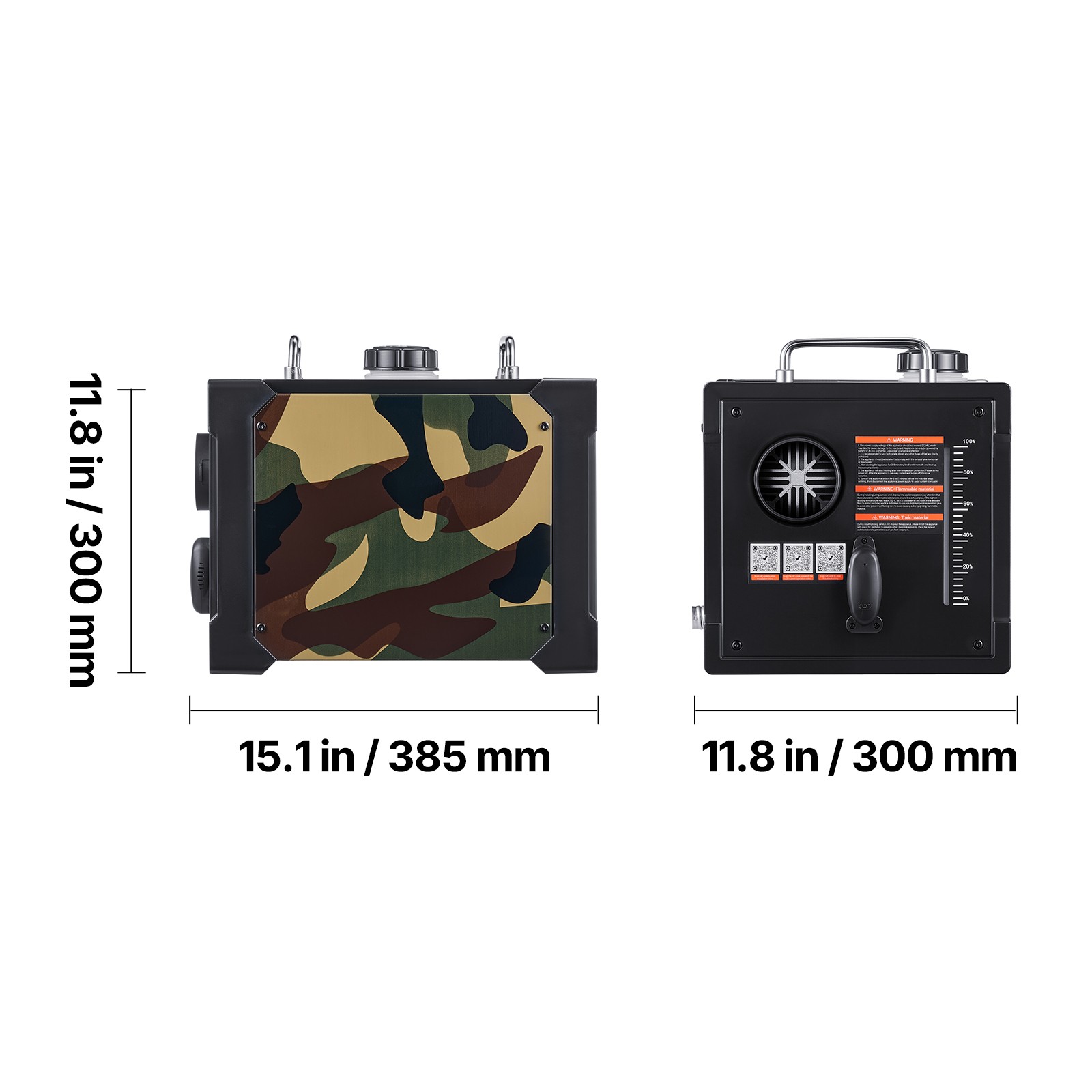 Uimoso Portable Diesel Air Heater 8KW DC 12V/24V with Bluetooth and 1.9 Gal Tank
