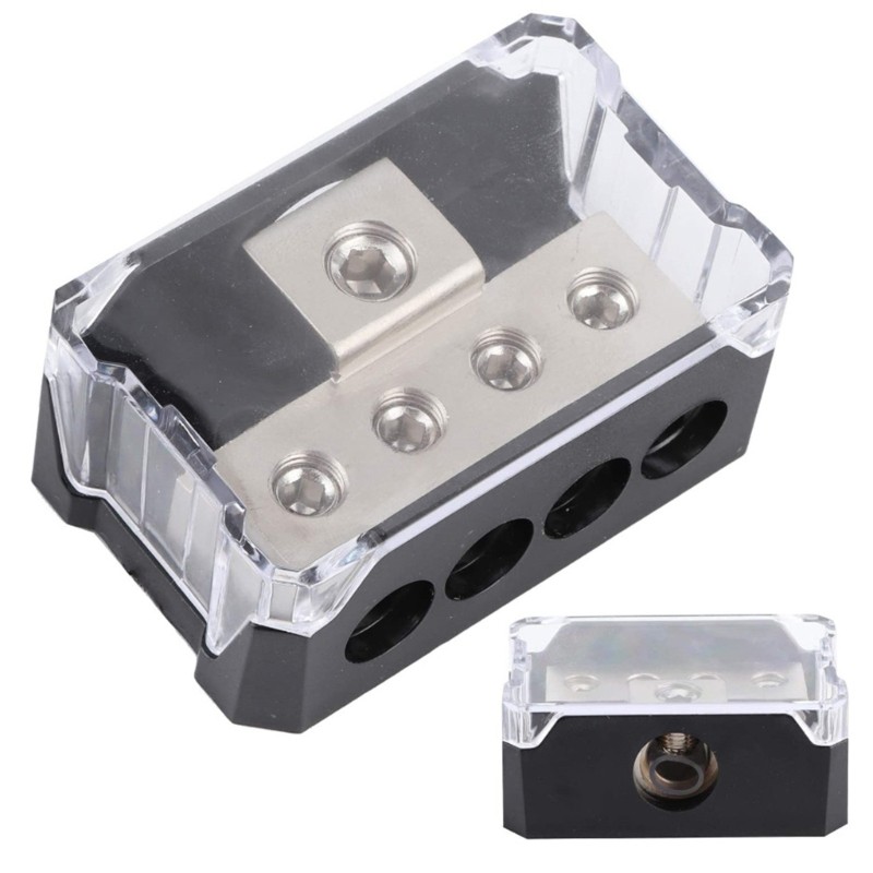 Heavy Duty Alloy & Resin Car Stereo Speaker Power Ground Wire Distribution Hub