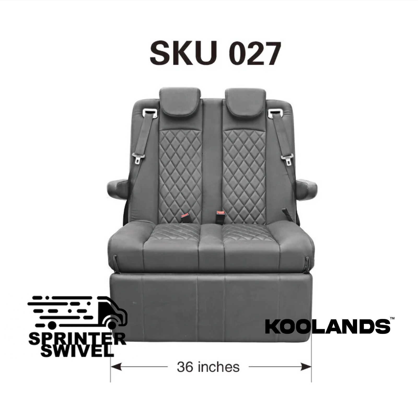 Double Reclining Seat Bed 36 Inch Width